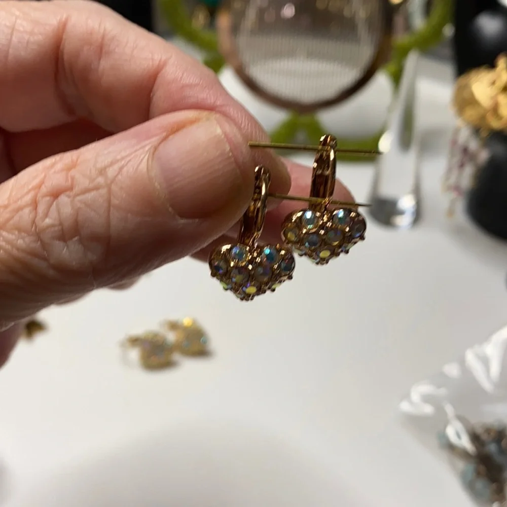 VTG Kirk's Folly Hearts super sparkly - Picture 2 of 4